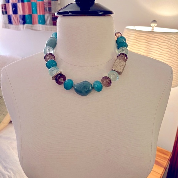 NWT Jones New York Crystal Necklace - Picture 1 of 8